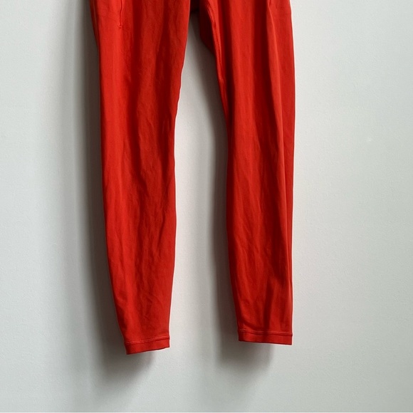 Athleta Transcend Stash Tight with Pockets Larkspur Red (orange) medium leggings - Picture 7 of 14